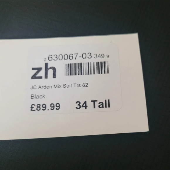 Jonathon Charles Arden Mix Suit Trousers Mens Size 34 Tall - Picture 6 of 6